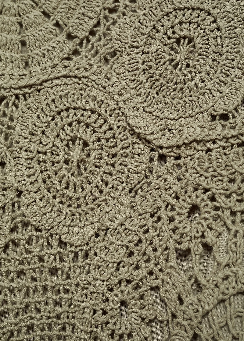 Crochet knitted dress