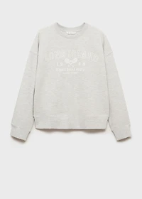 Printed cotton sweatshirt