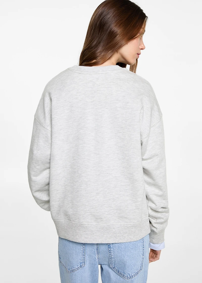 Printed cotton sweatshirt
