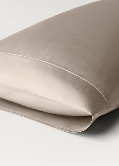 Two 600-thread cotton satin pillowcases 50x75 cm