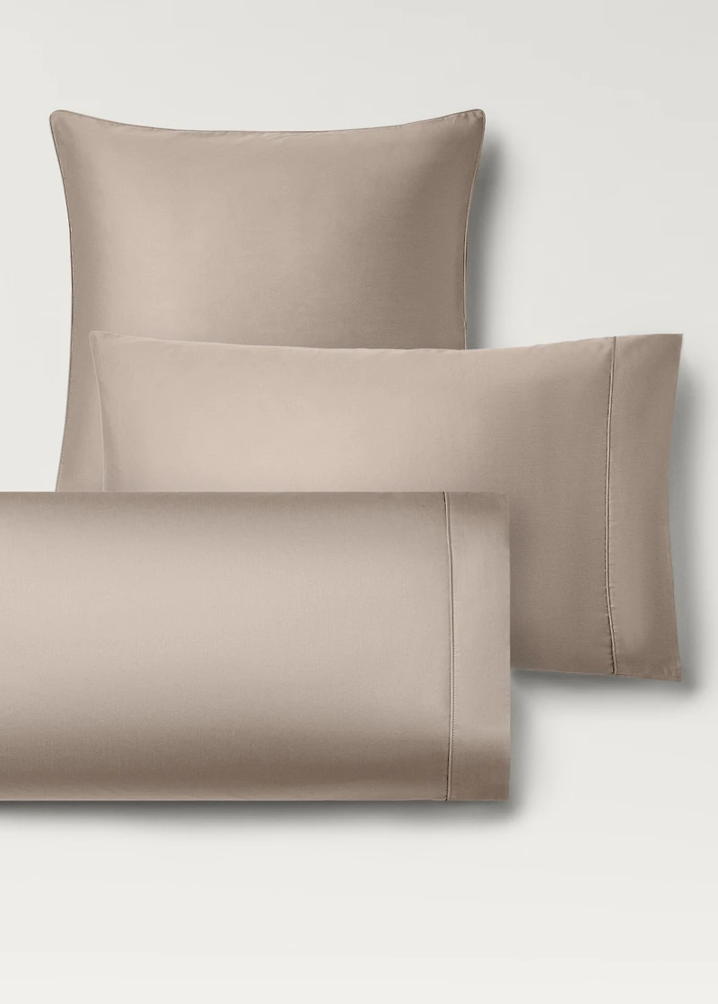 Two 600-thread cotton satin pillowcases 50x75 cm