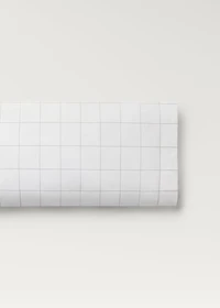 Cotton percale pillowcase with two-tone check 45x110 cm