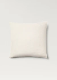 Two cotton gauze pillowcases 60x60 cm