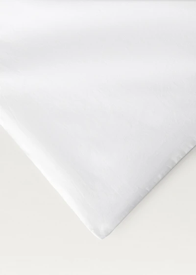 Cotton duvet cover with hand-embroidered flowers for 90 cm bed