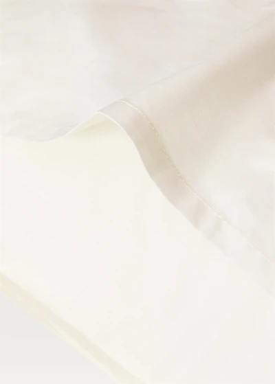 Two textured cotton percale pillowcases 60x60 cm