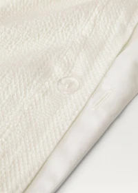 Percale cotton textured duvet cover for 135/140 cm bed