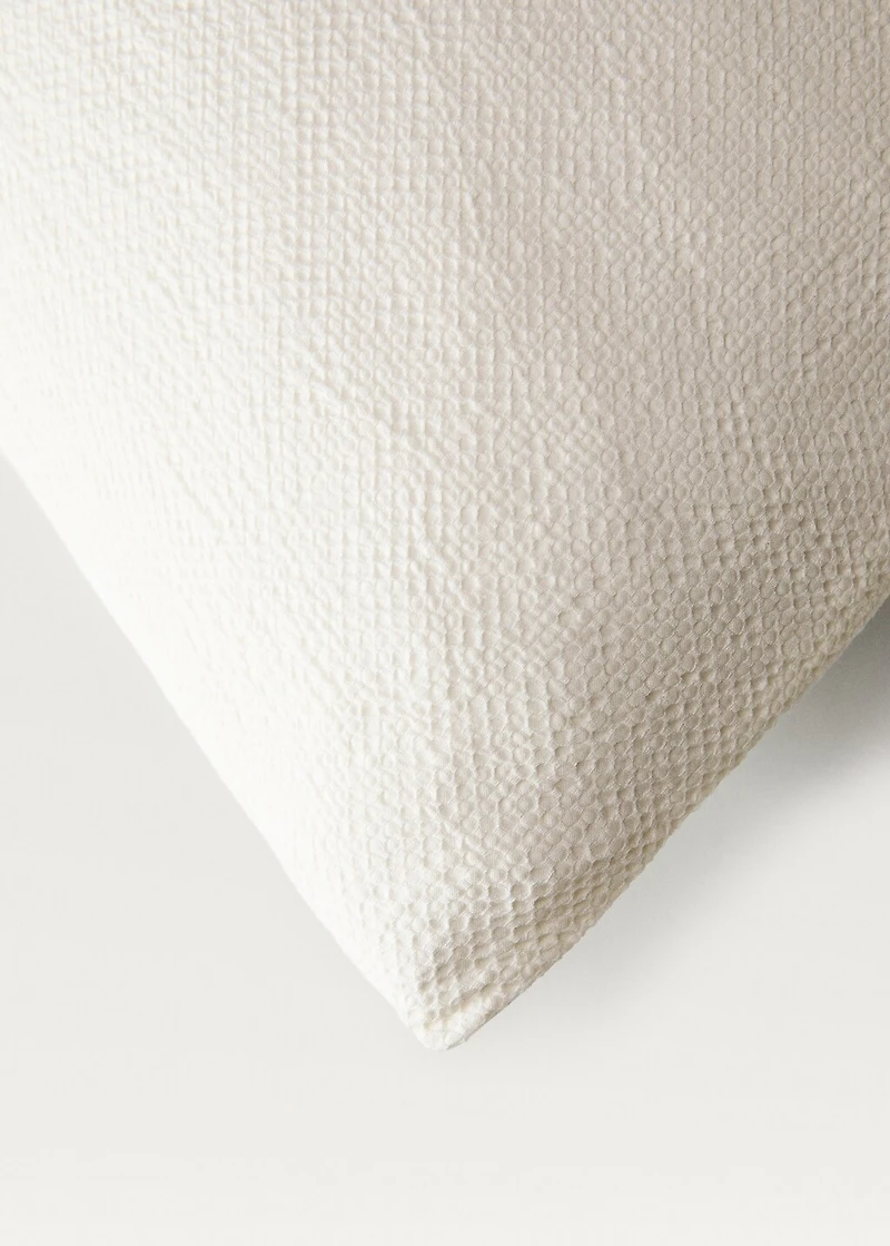 Percale cotton textured duvet cover for 135/140 cm bed