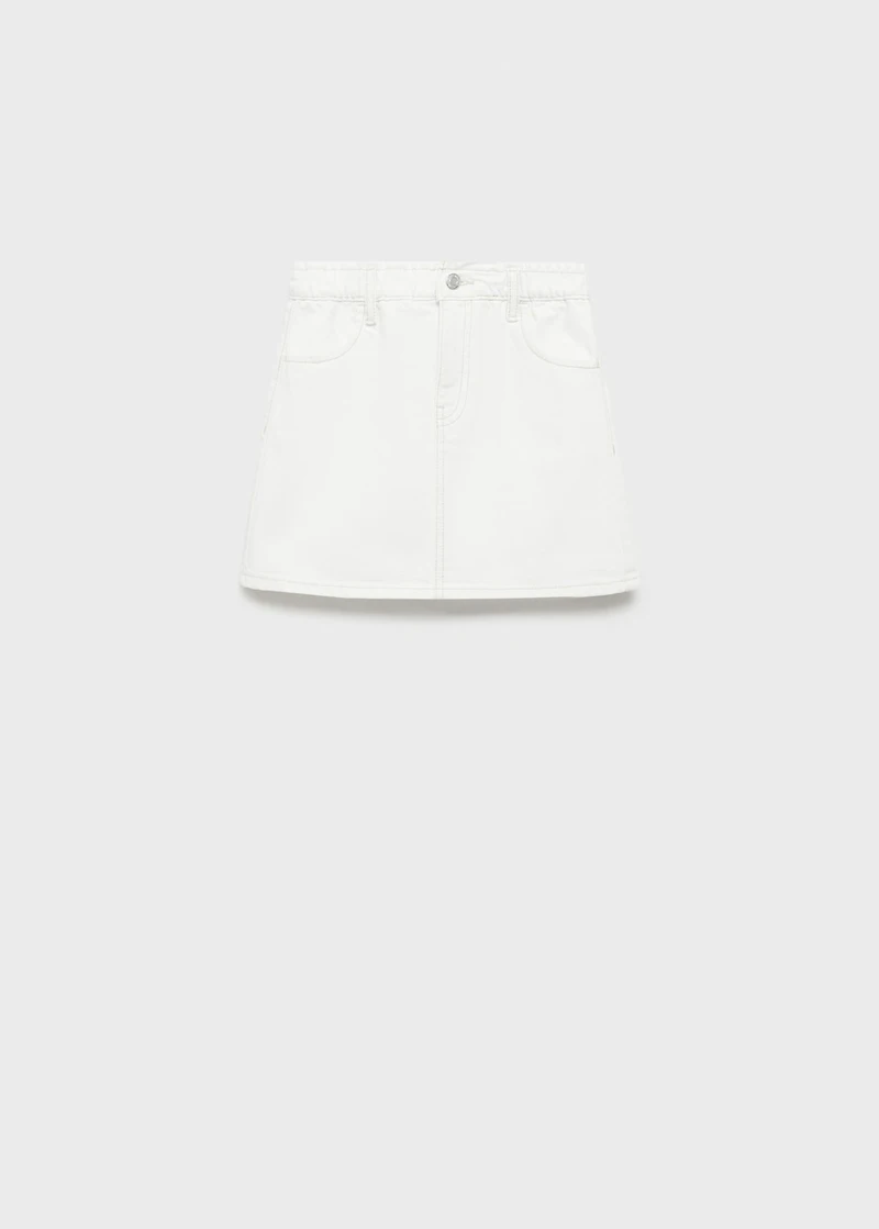 Denim mini-skirt