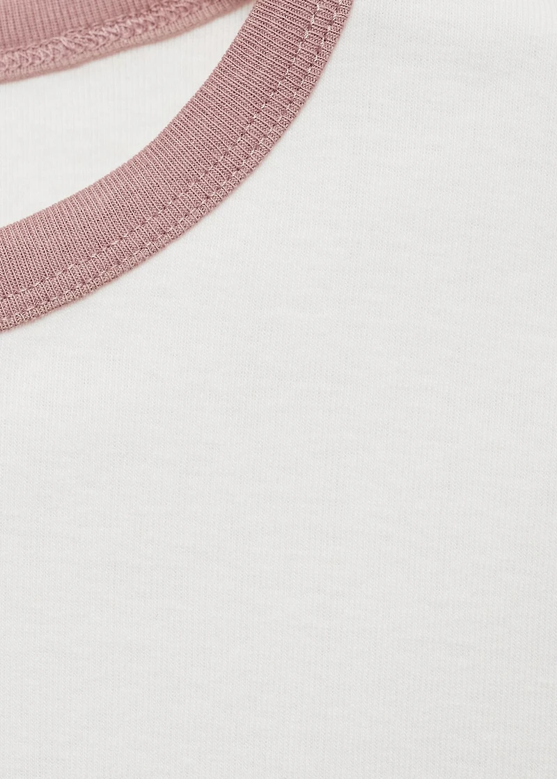 Message crop T-shirt