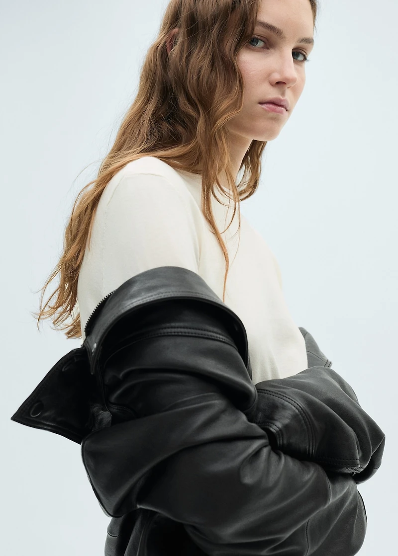 Silk-blend knitted sweater