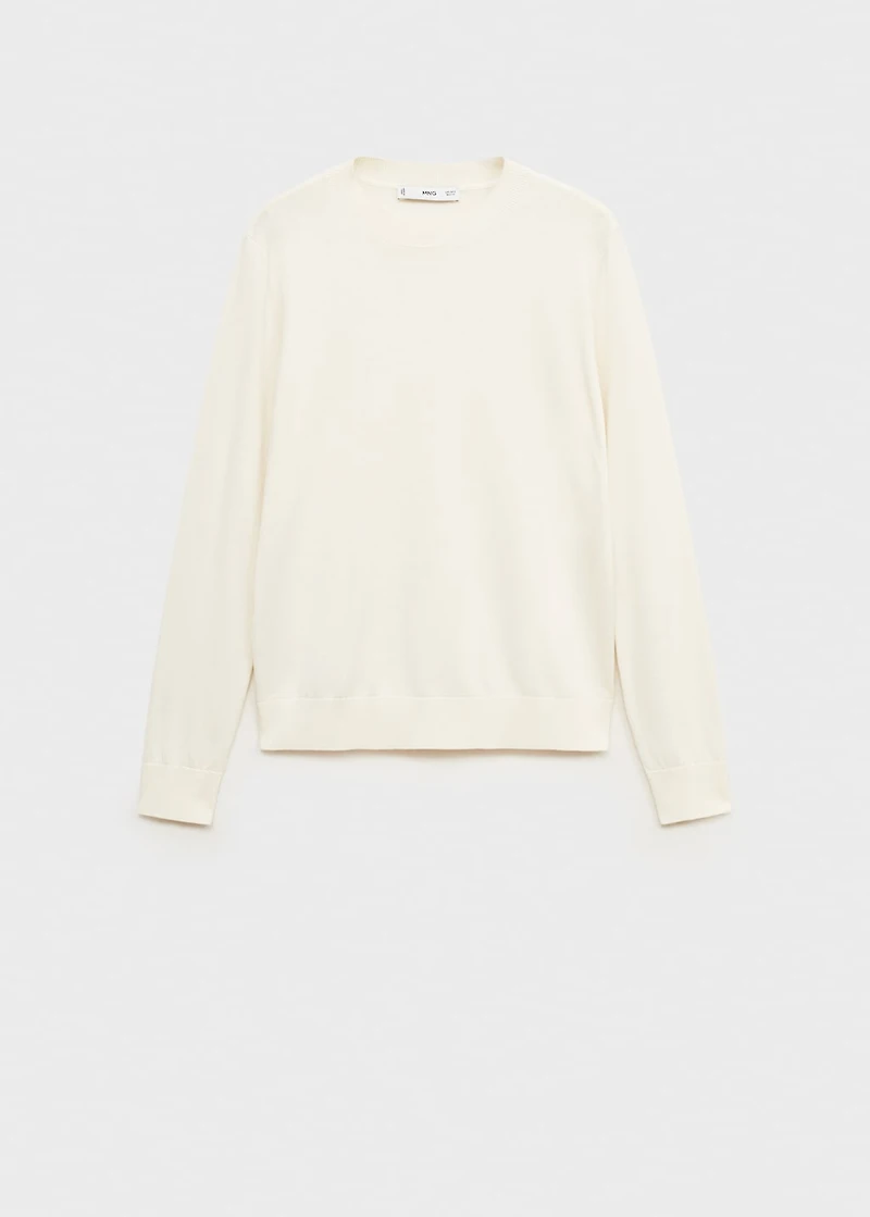 Silk-blend knitted sweater