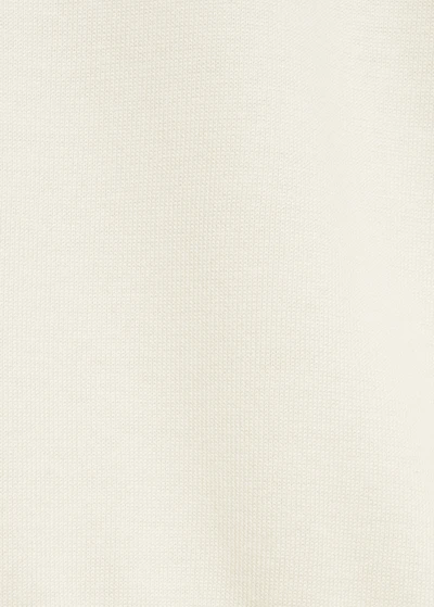 Silk-blend knitted sweater