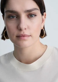 Silk-blend knitted sweater