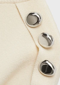 Buttons detail knit sweater
