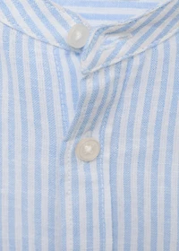 Striped cotton linen shirt