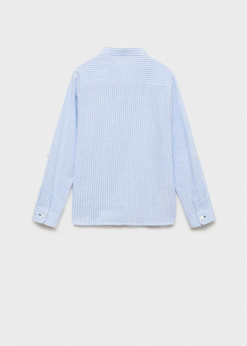 Striped cotton linen shirt