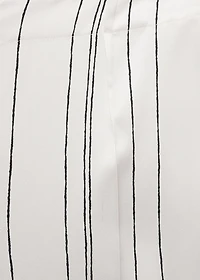 Straight striped trousers