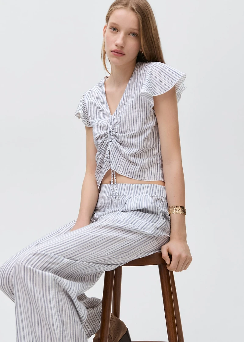 Ruched detail blouse