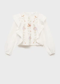 Floral embroidered blouse