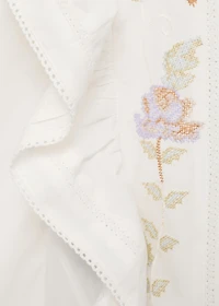 Floral embroidered blouse