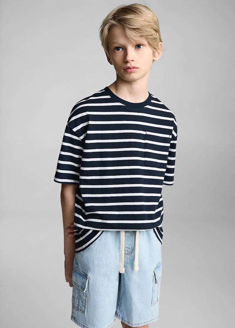 Striped cotton T-shirt