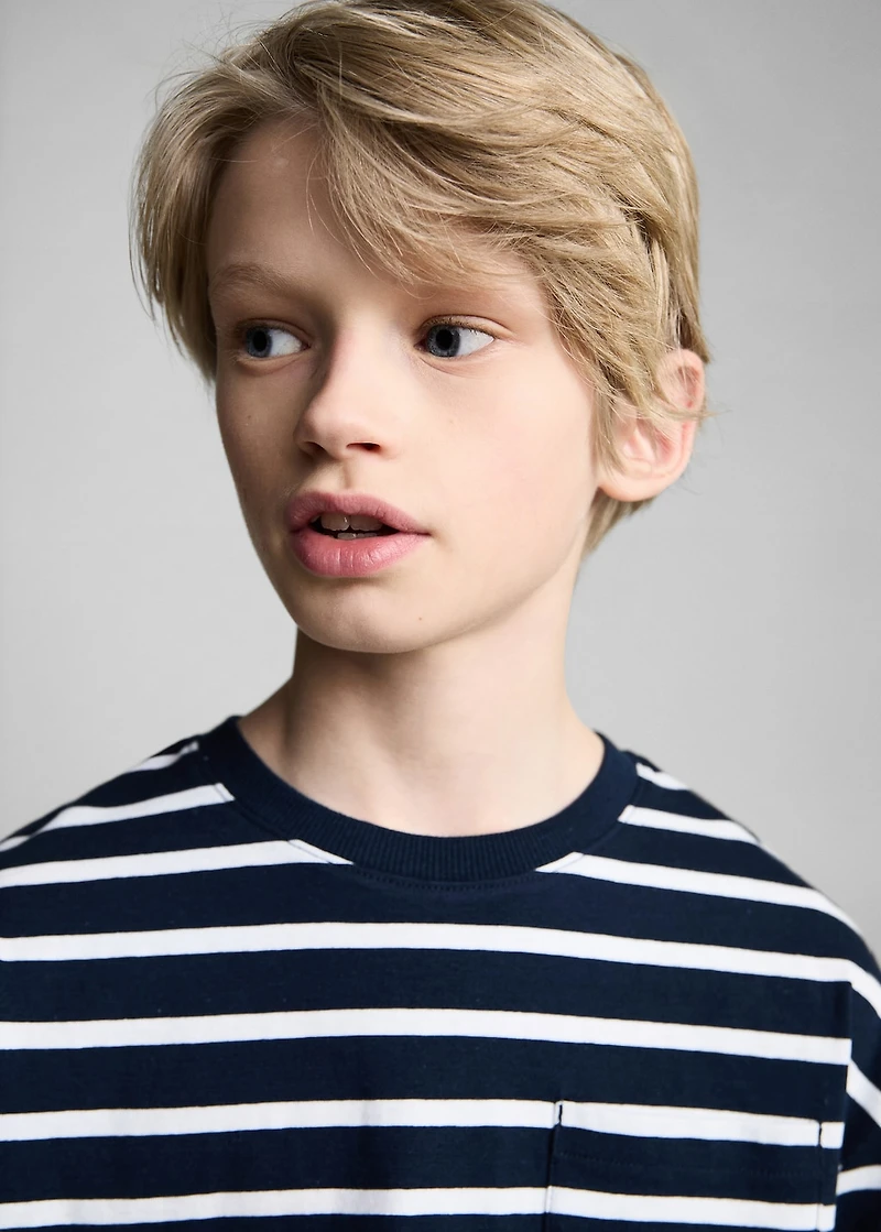 Striped cotton T-shirt