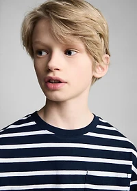 Striped cotton T-shirt