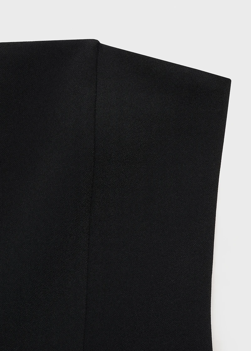 Combined strapless dress