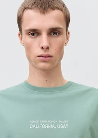 Message cotton T-shirt