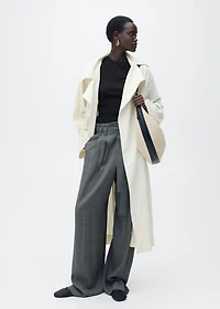 Ribbed t-shirt with die-cut trim