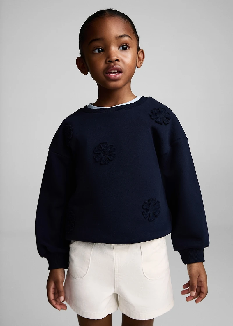 Denim paperbag shorts