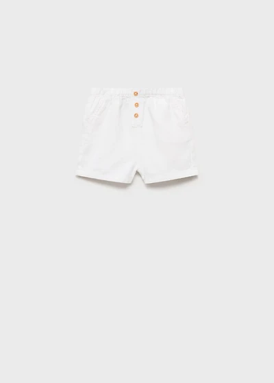 Cotton linen shorts