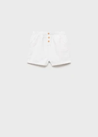 Cotton linen shorts