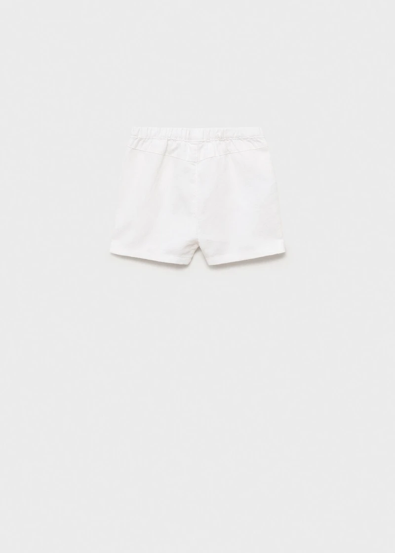 Cotton linen shorts