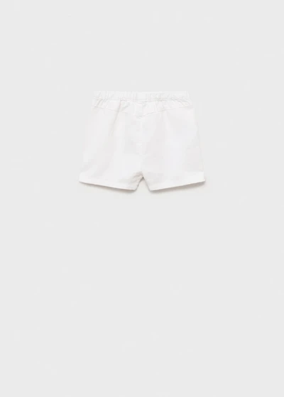 Cotton linen shorts