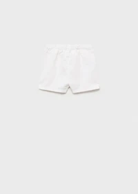 Cotton linen shorts