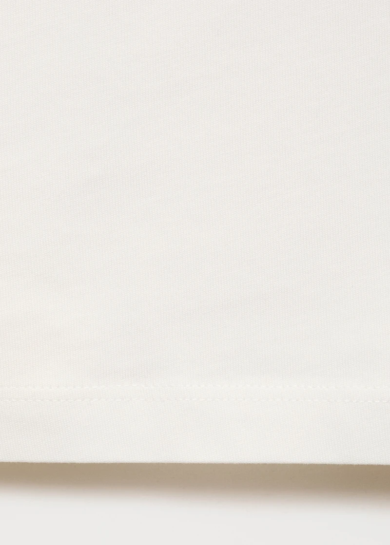 Patch cotton t-shirt