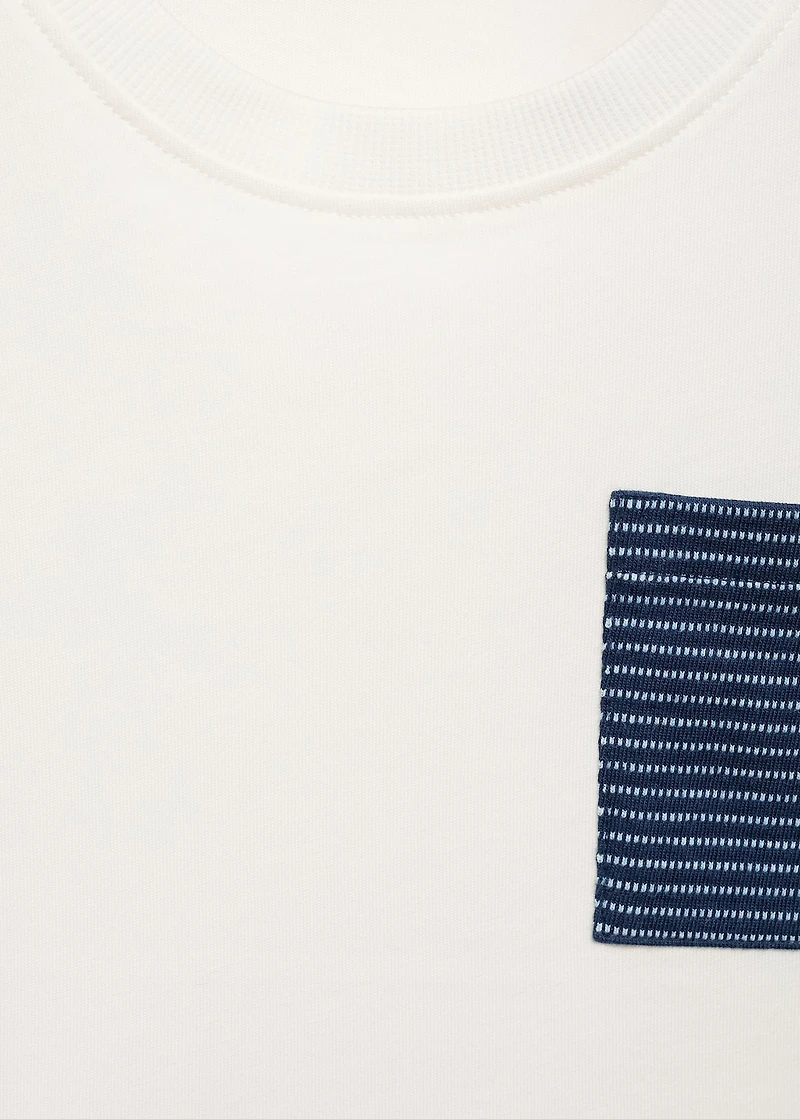 Patch cotton t-shirt