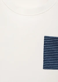 Patch cotton t-shirt