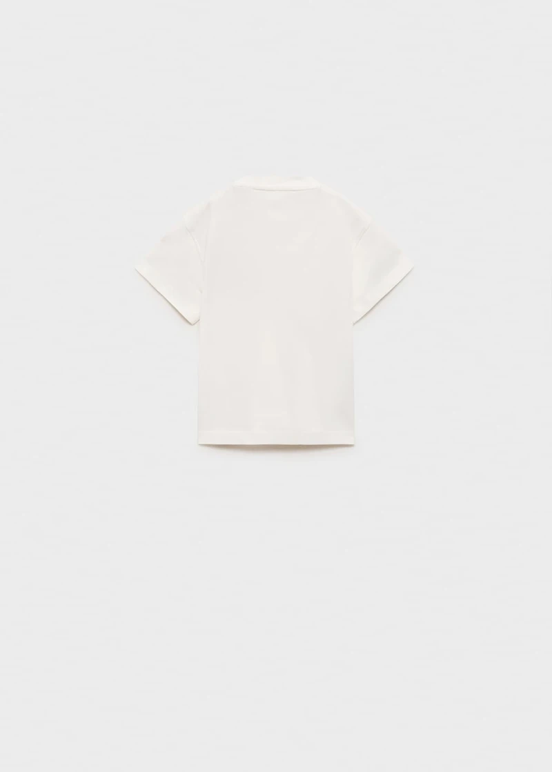 Patch cotton t-shirt