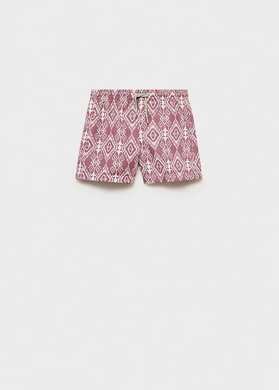 Printed swimming trunks