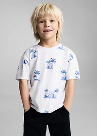 Palm print T-shirt