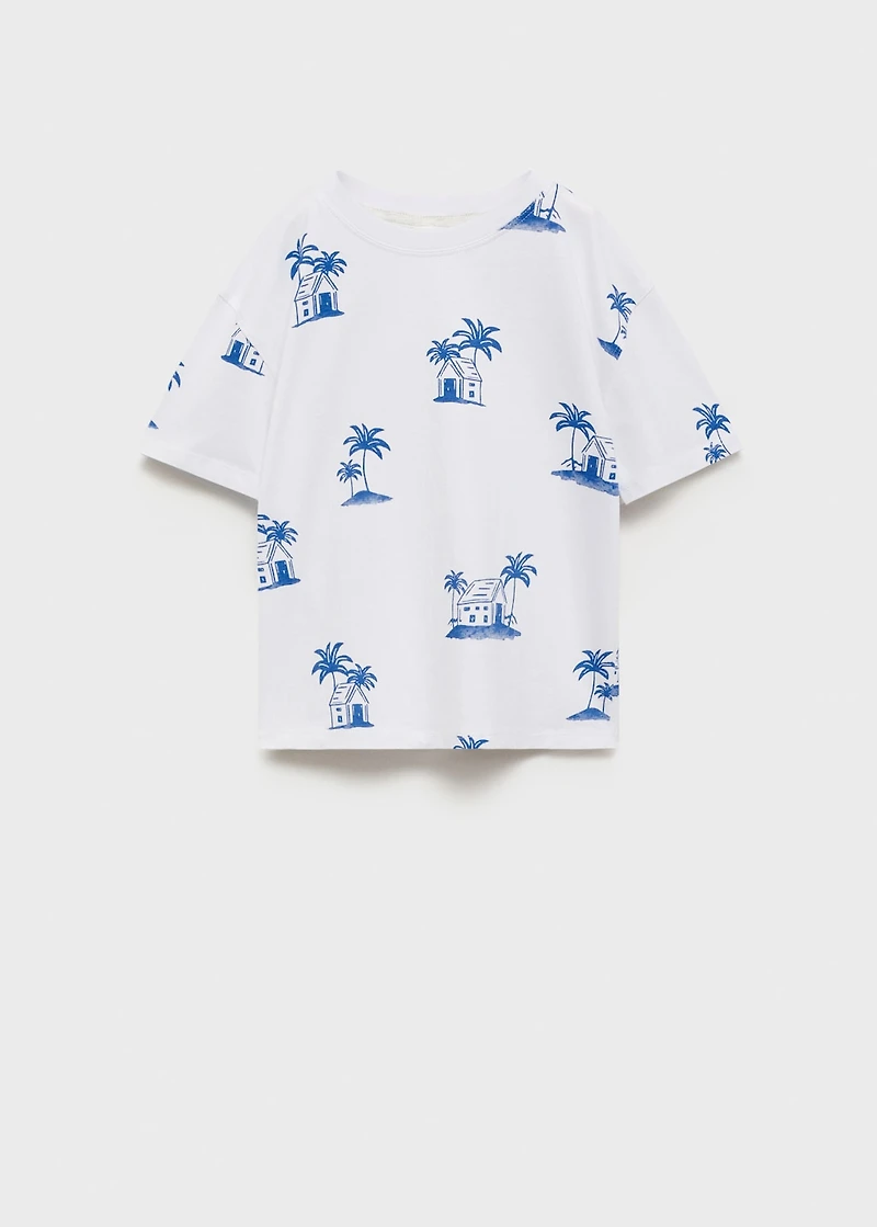 Palm print T-shirt