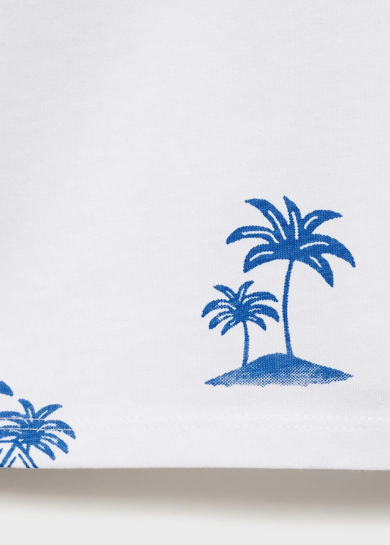 Palm print T-shirt