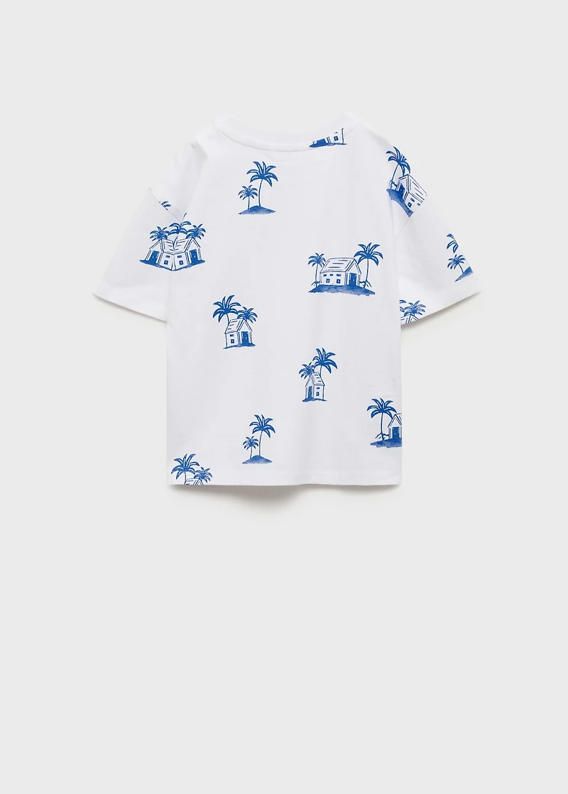 Palm print T-shirt