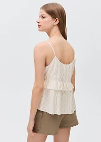 Ruffles embroidered top