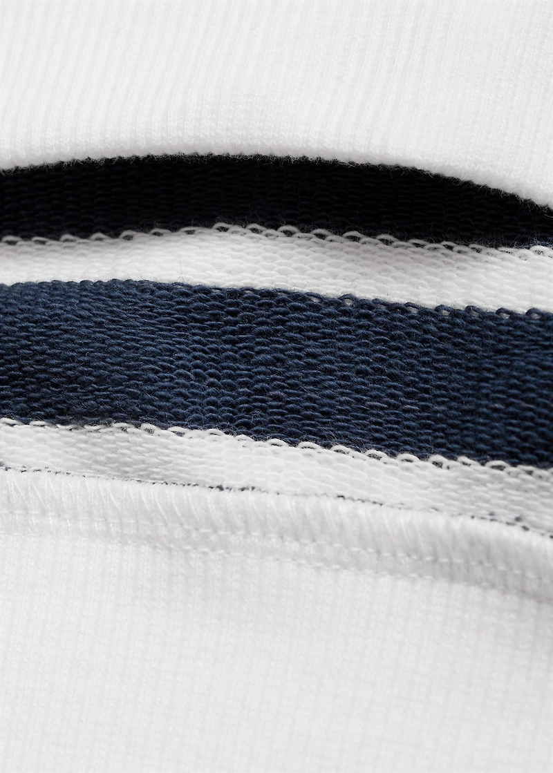 Striped print sweatshirt