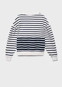 Striped print sweatshirt