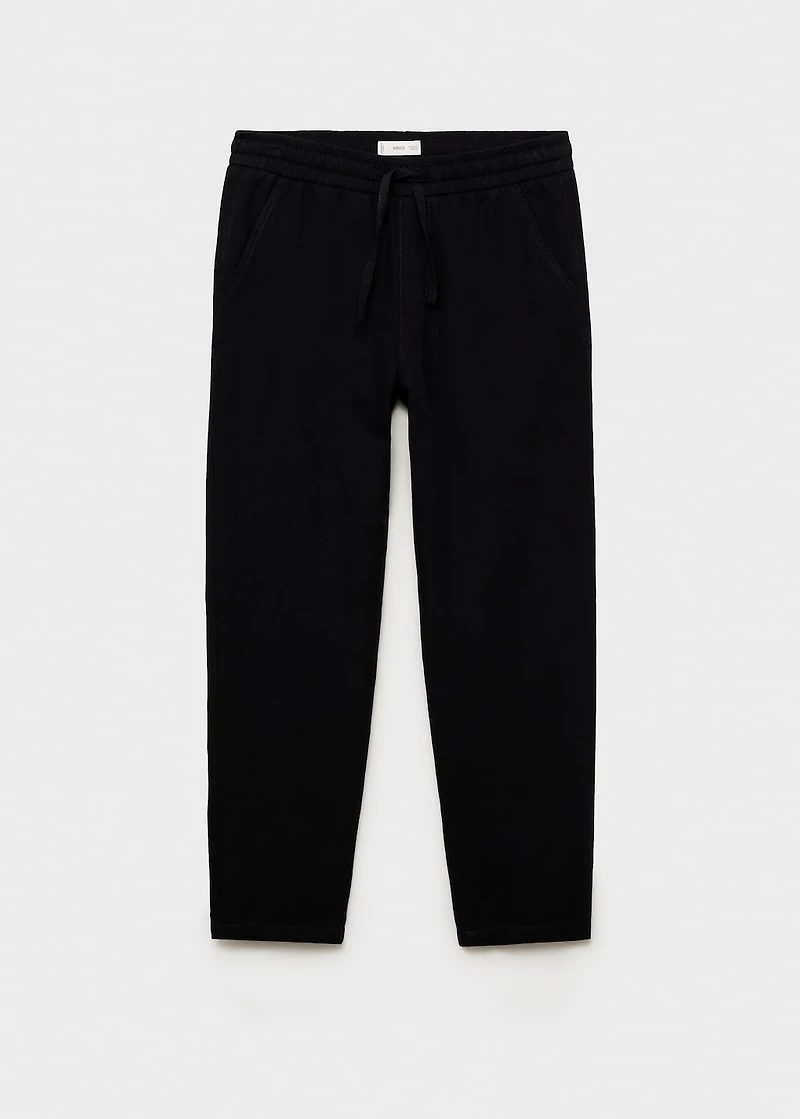 Linen jogger pants