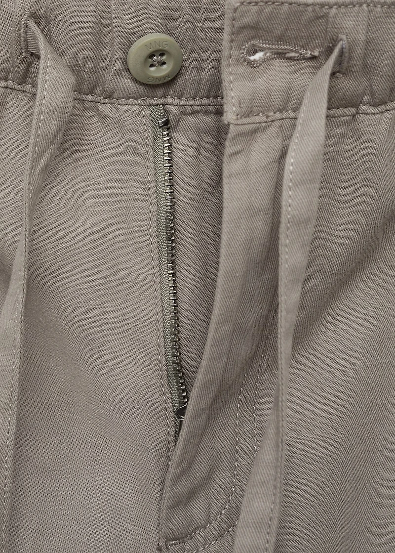 Cotton-linen jogger pants